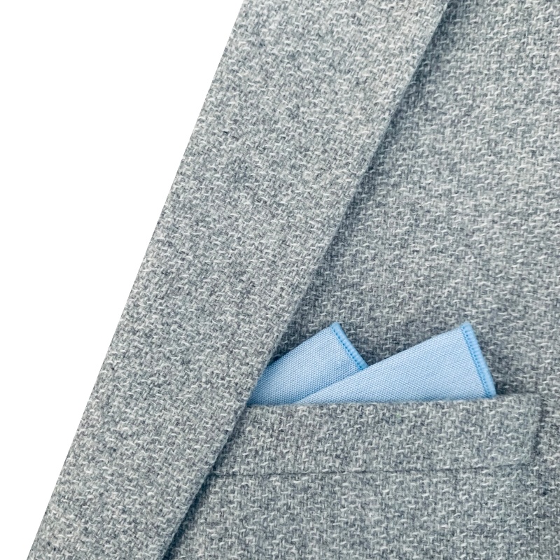 Světle modrý kapesník do saka Color Cotton 