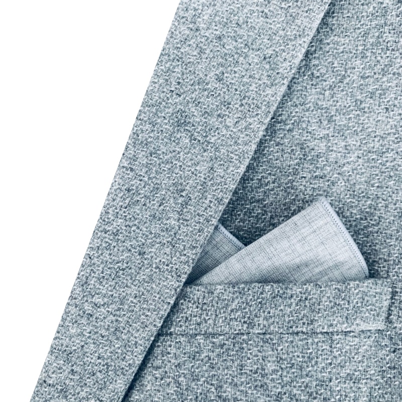 Světle šedý kapesník do saka Color Cotton 