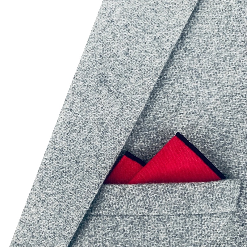 Červený kapesník do saka Black Line 