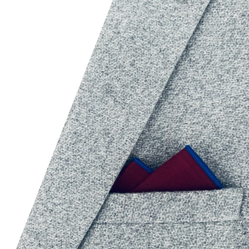 Vínový kapesník do saka Blue Line 