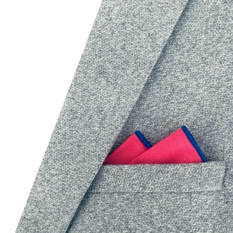 Růžový kapesník do saka Blue Line 