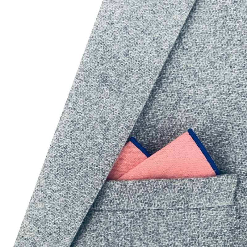 Lososový kapesník do saka Blue Line 