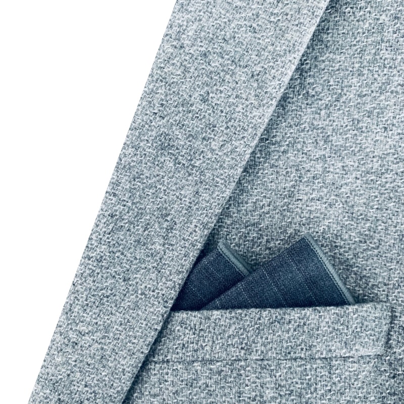 Šedý kapesníček do saka White Lines 