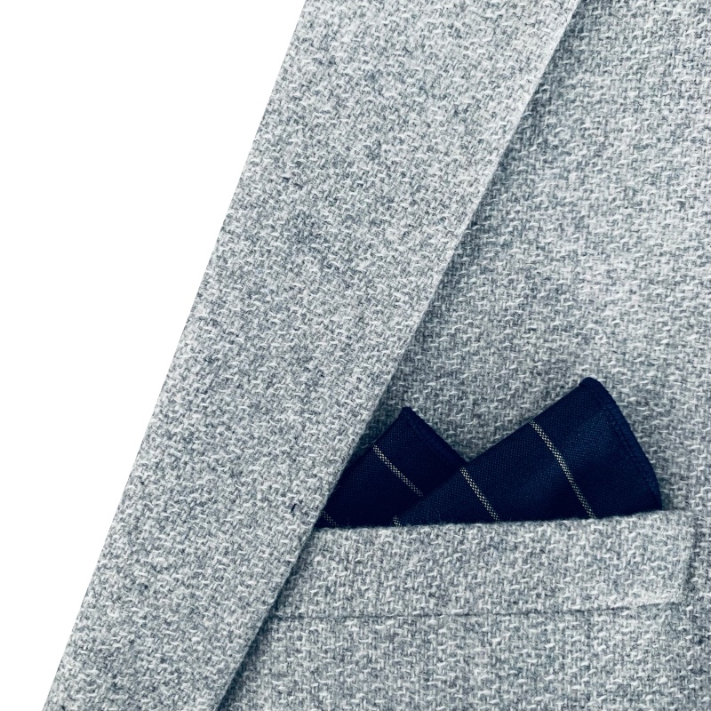 Modrý kapesníček do saka Gold Line