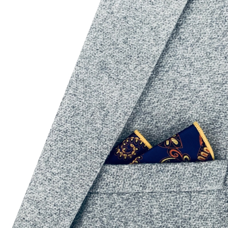 Fialový kapesníček do saka Paisley 