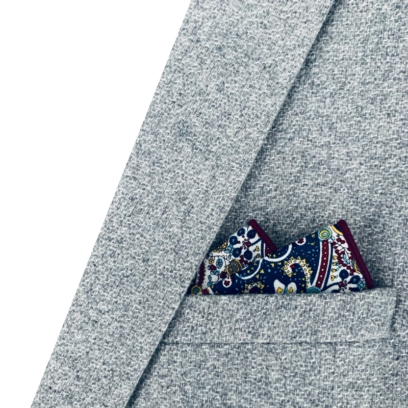 Barevný kapesníček do saka Vintage Art