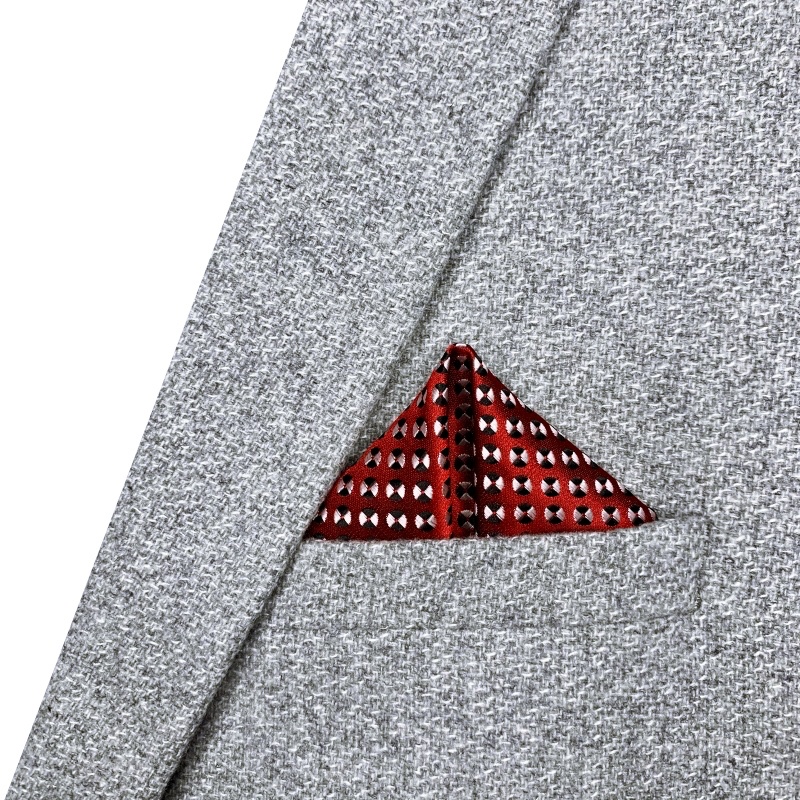 Červený kapesník do saka Vrtule 