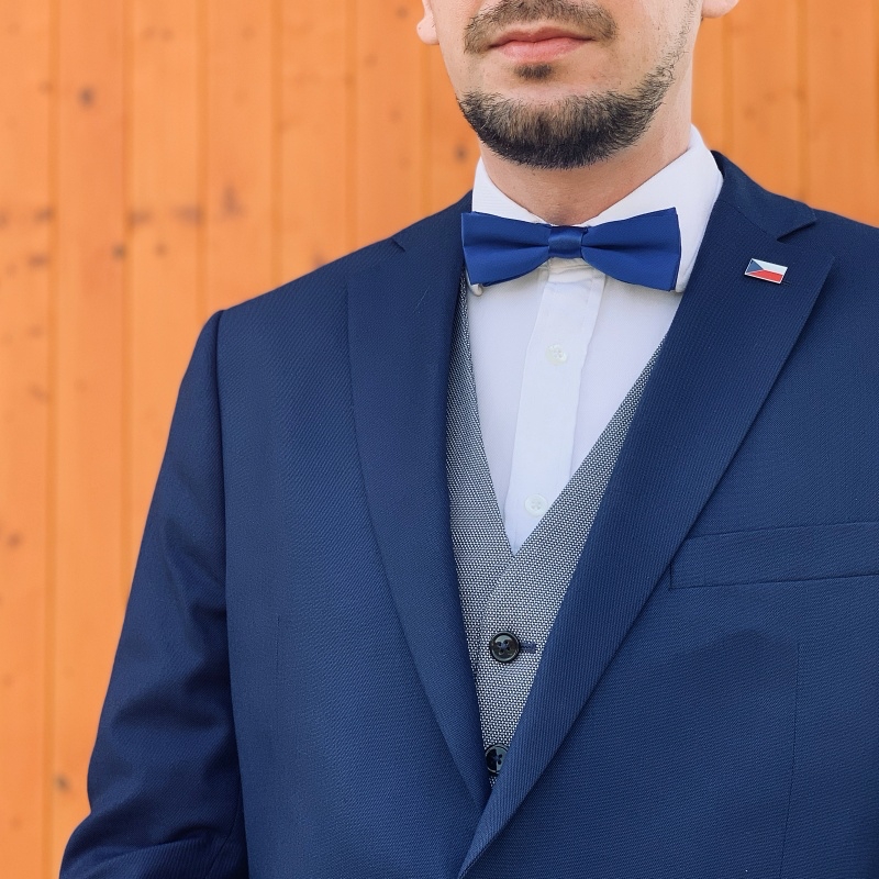 Modrý motýlek Doutníček Slim 