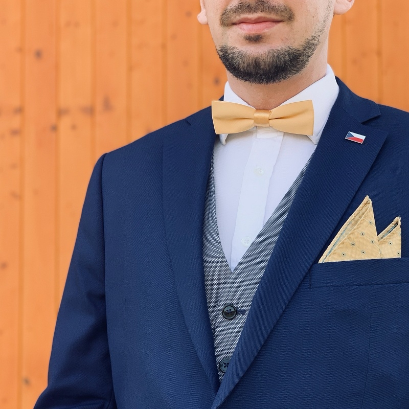 Žlutý motýlek Doutníček Slim 