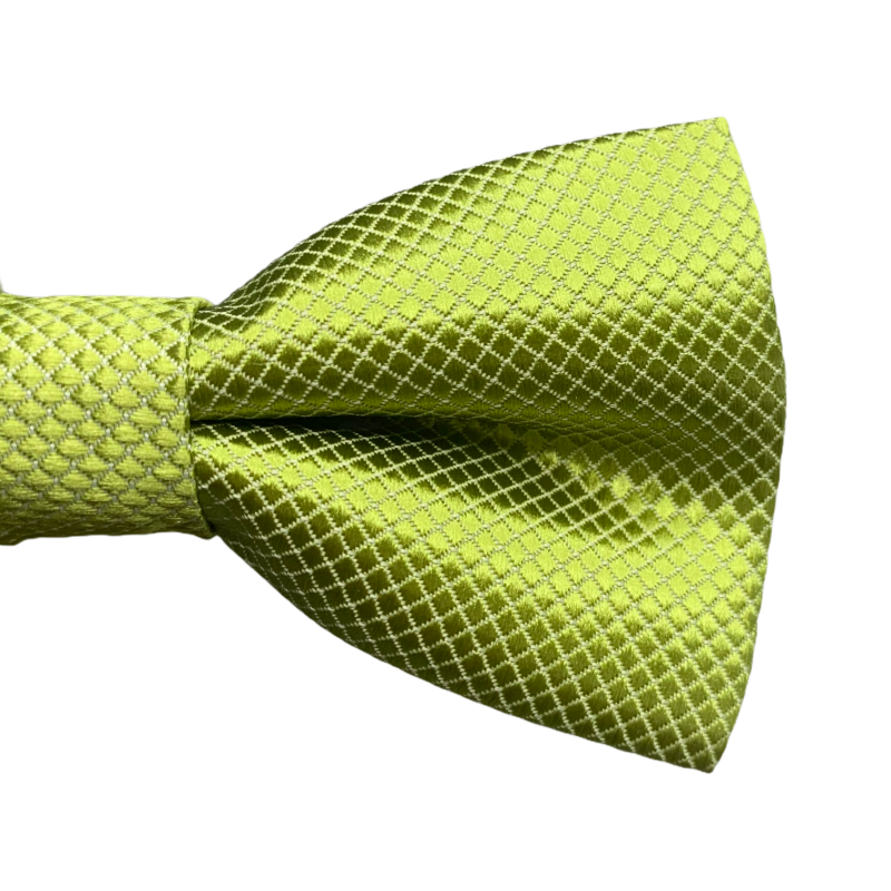 Světle zelený chlapecký motýlek Plaid 