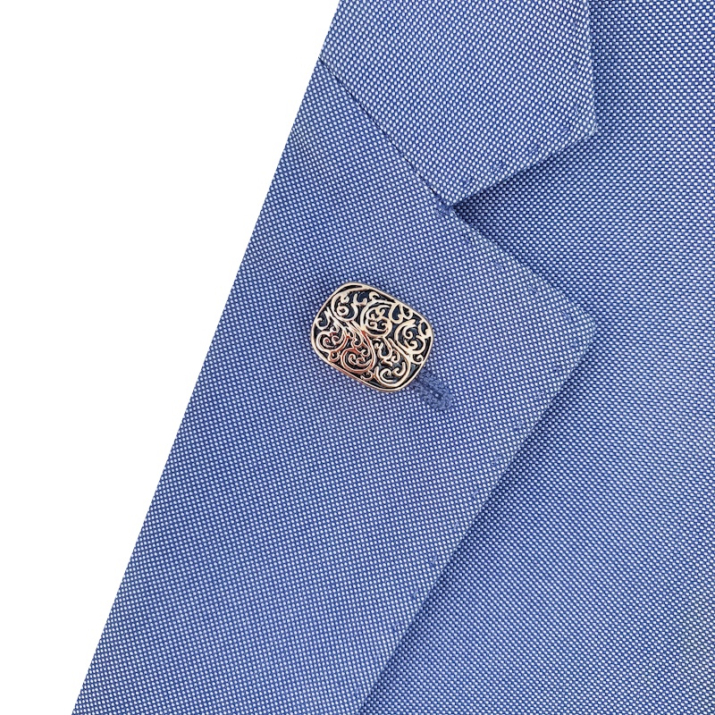 Zlatá brož Fashion Ornament 