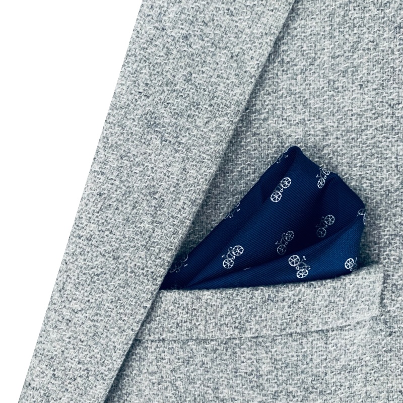 Modrý kapesník do saka Silniční kolo 