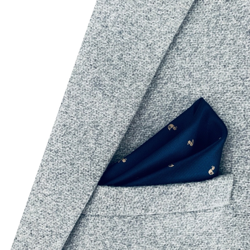 Modrý kapesník do saka Kachnička