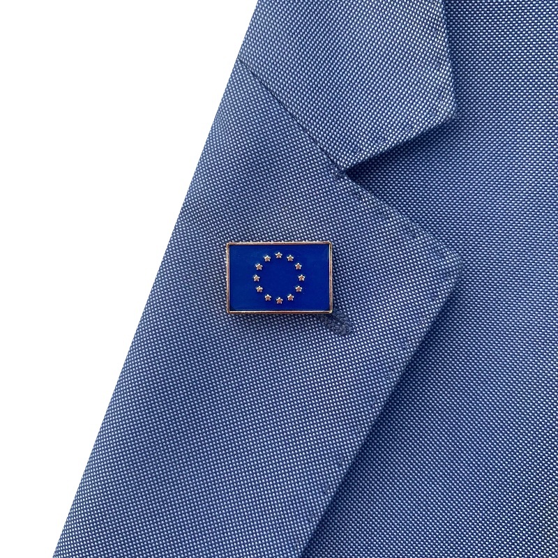 Zlatá brož Vlajka Evropské unie 
