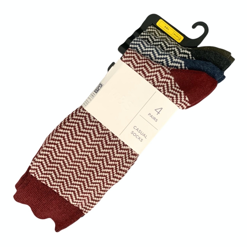 Barevný set - 4x ponožky Marks and Spencer Wave EU 39.5 - 42.5