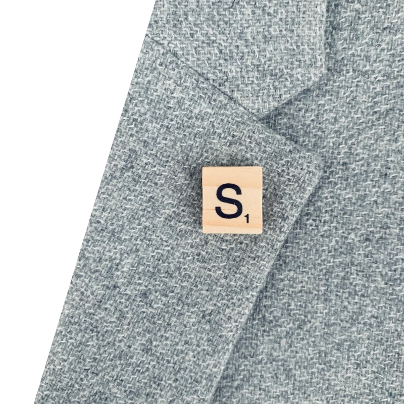 Brož Scrabble písmeno S