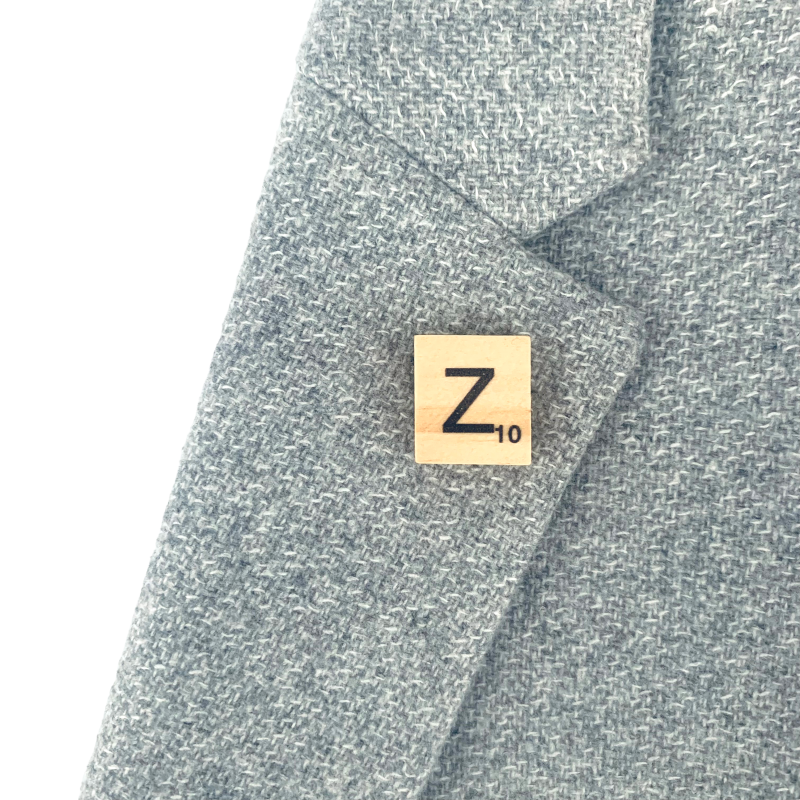 Brož Scrabble písmeno Z