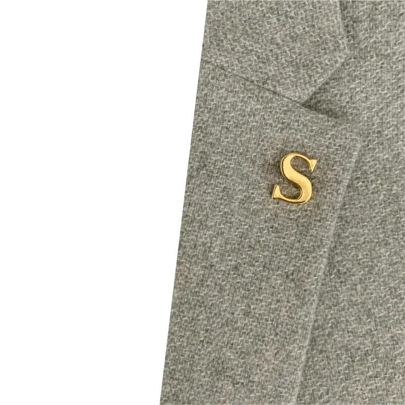 Zlatá brož písmeno S