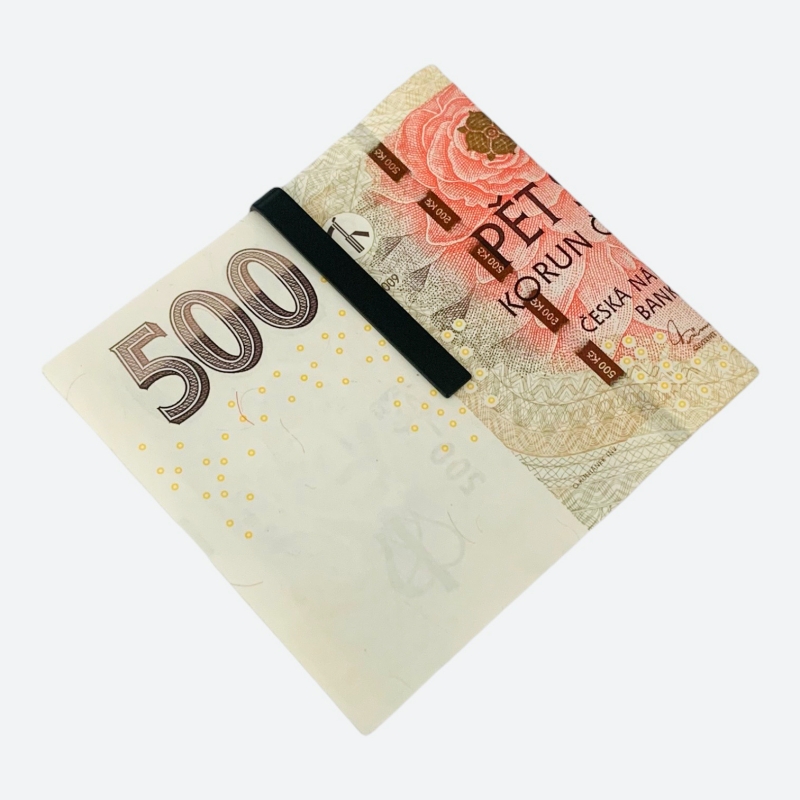 Černá spona na peníze Medium clip