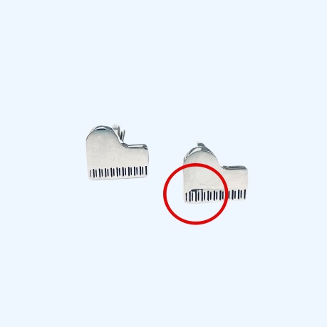 Manžetové knoflíčky Klavír - II. jakost 