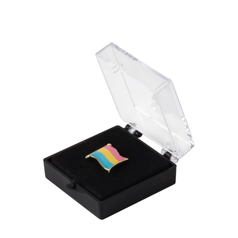 Plastová dárková krabička na brož 