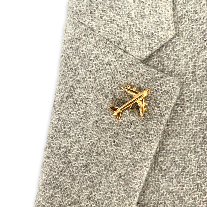 Zlatá brož Letadlo Boeing 