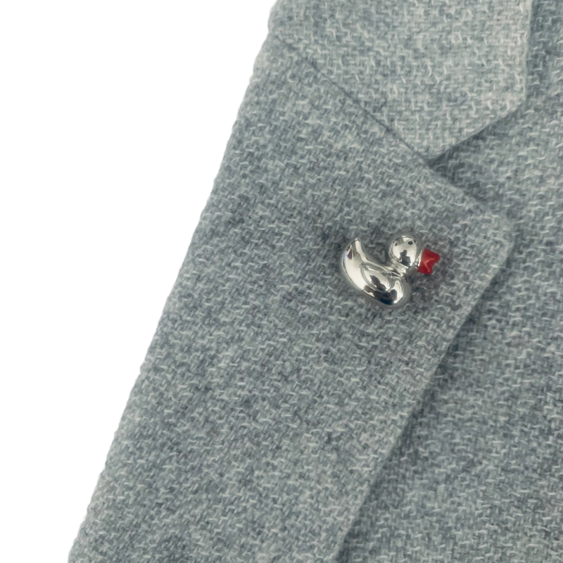 Stříbrná brož Kachnička 