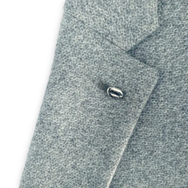 Stříbrná brož Kávové zrnko 