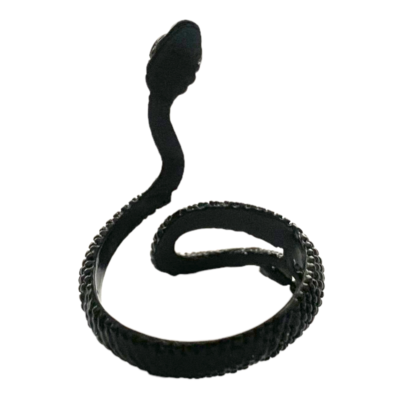 Černý prsten Had zmije 