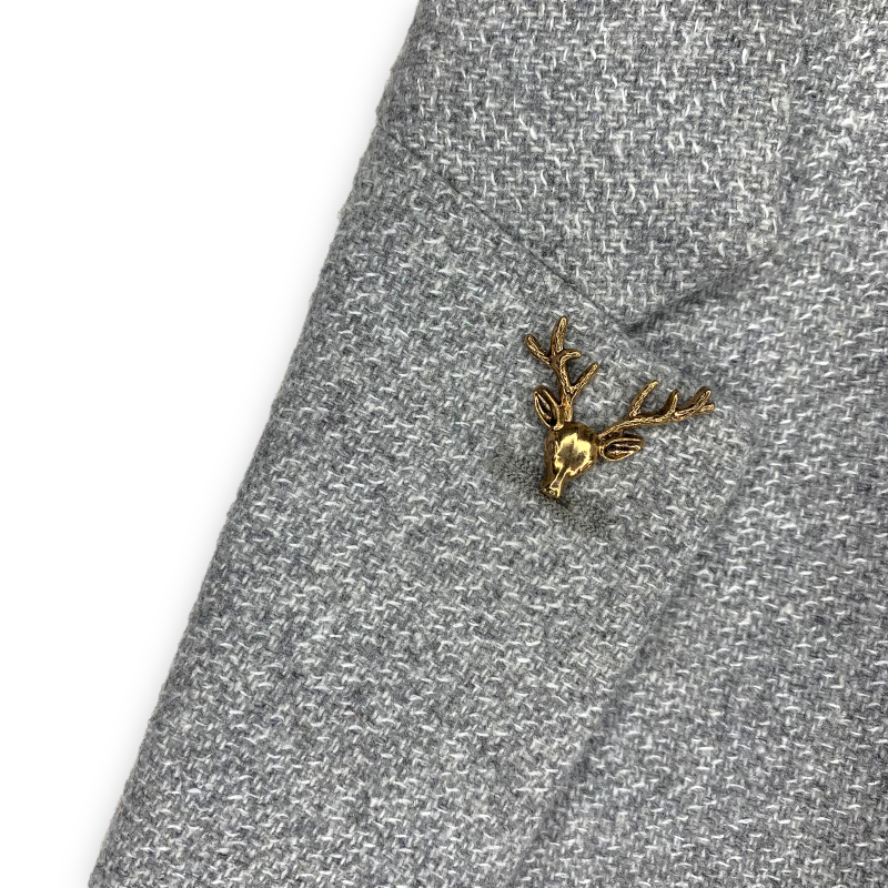 Vintage zlatá brož Jelen
