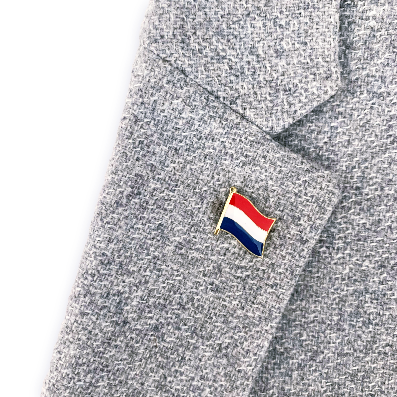 Zlatá brož Vlajka Nizozemsko 