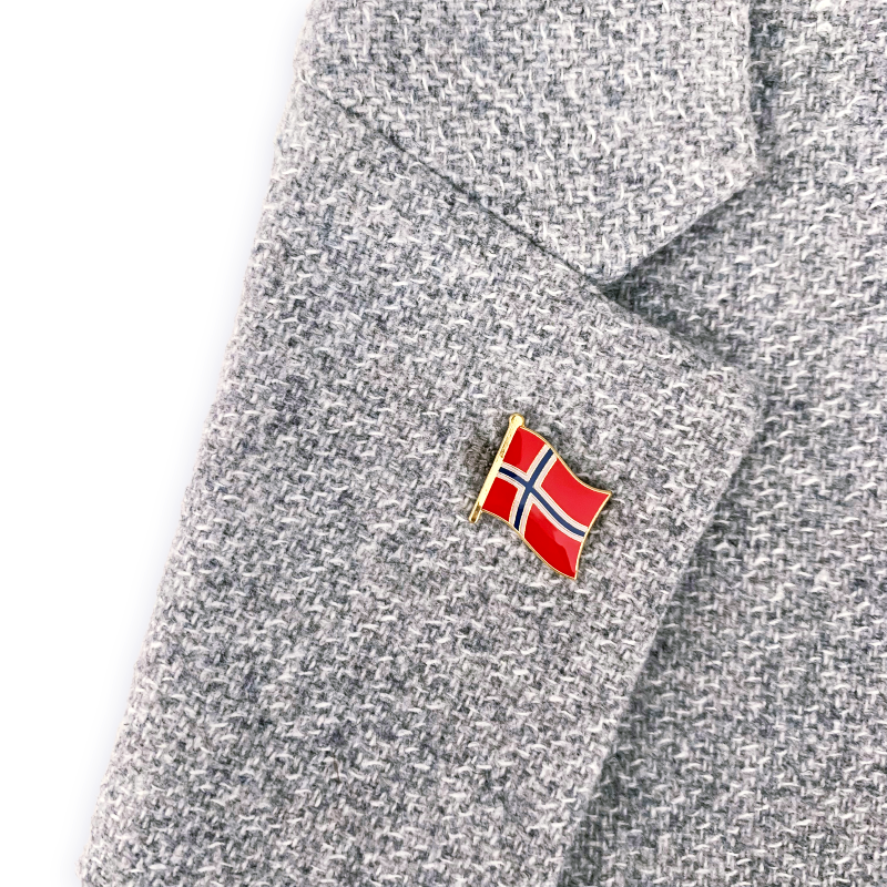 Zlatá brož Vlajka Dánsko 