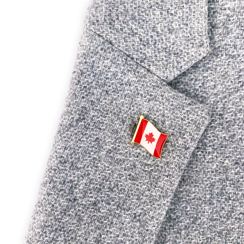 Zlatá brož Vlajka Kanada 