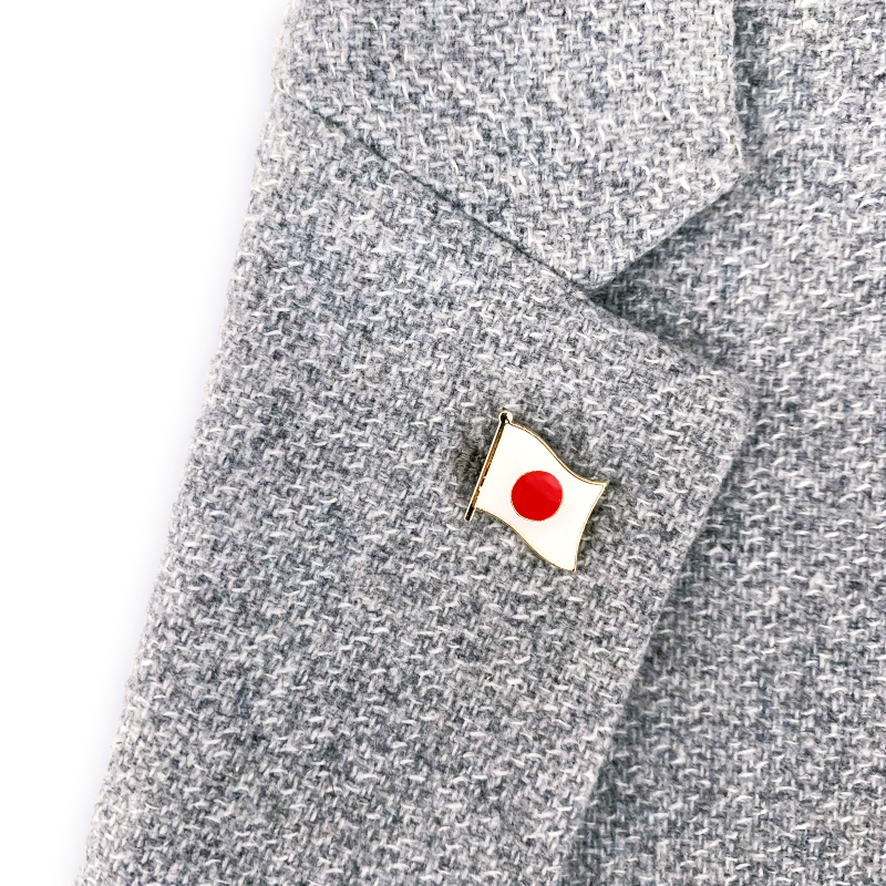 Zlatá brož Vlajka Japonsko 