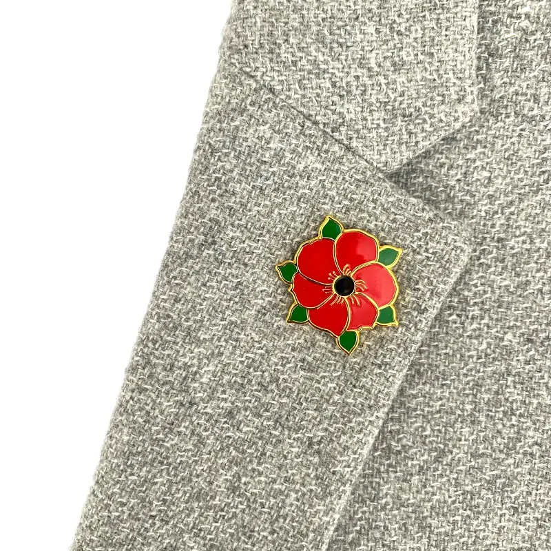 Brož Vlčí mák květ 