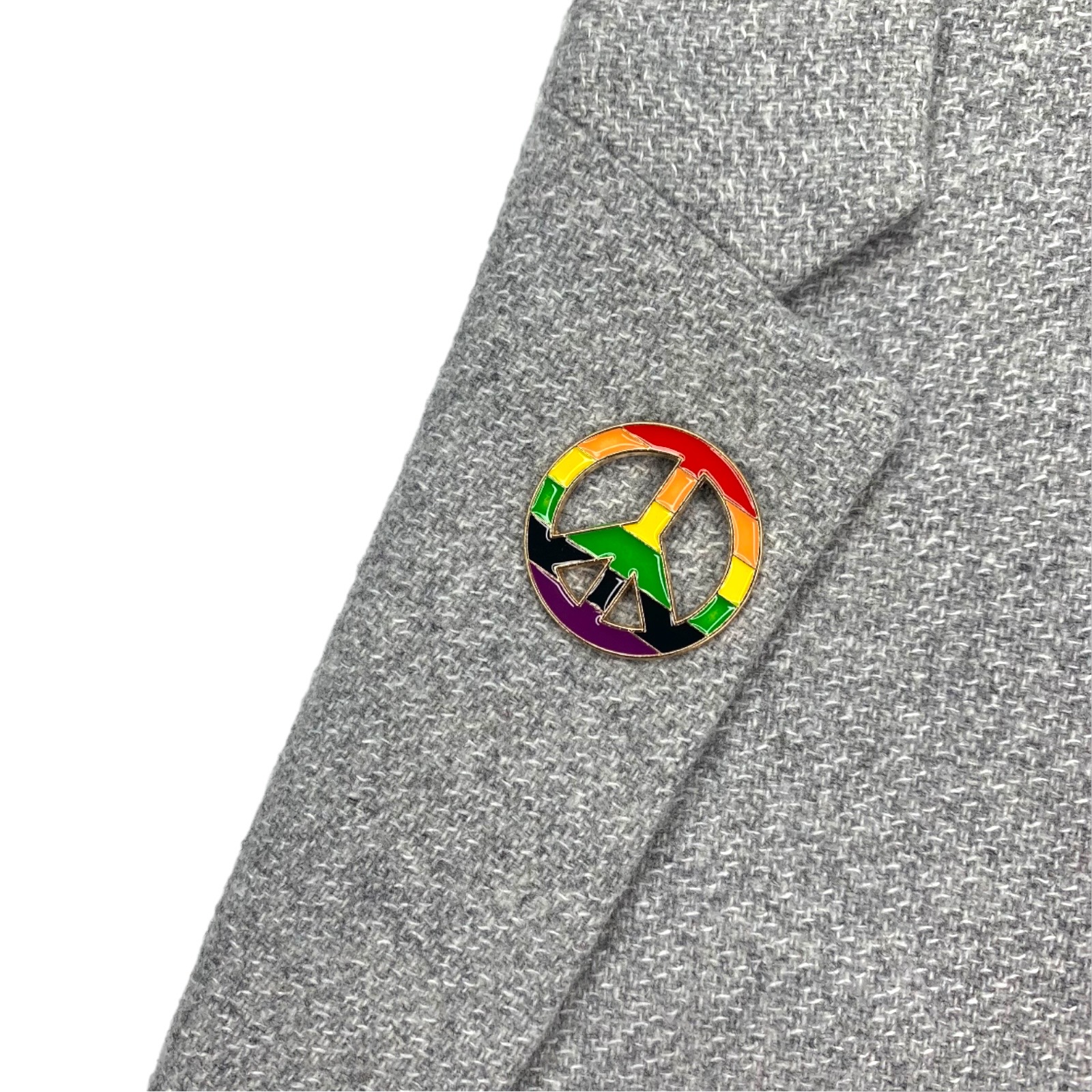 Zlatá brož Hippies LGBT