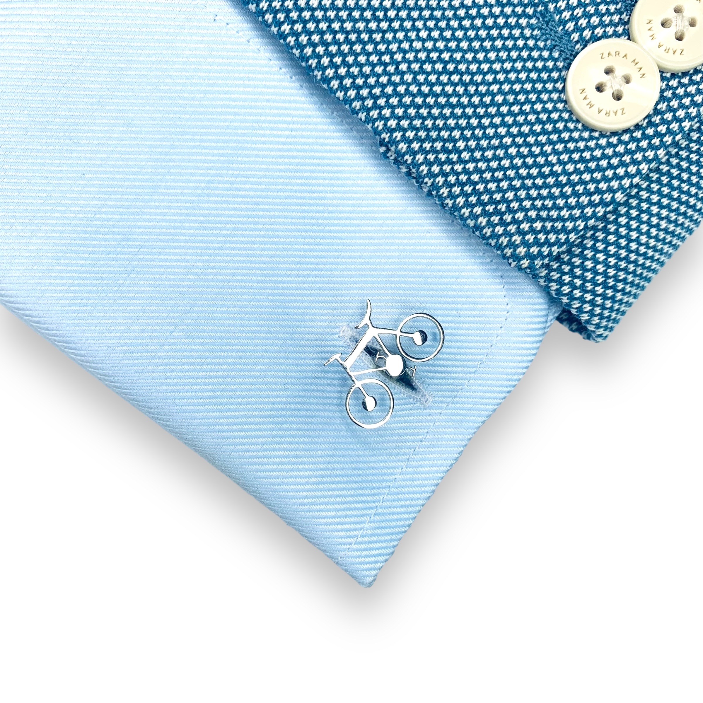 Manžetové knoflíčky stříbné Kolo 