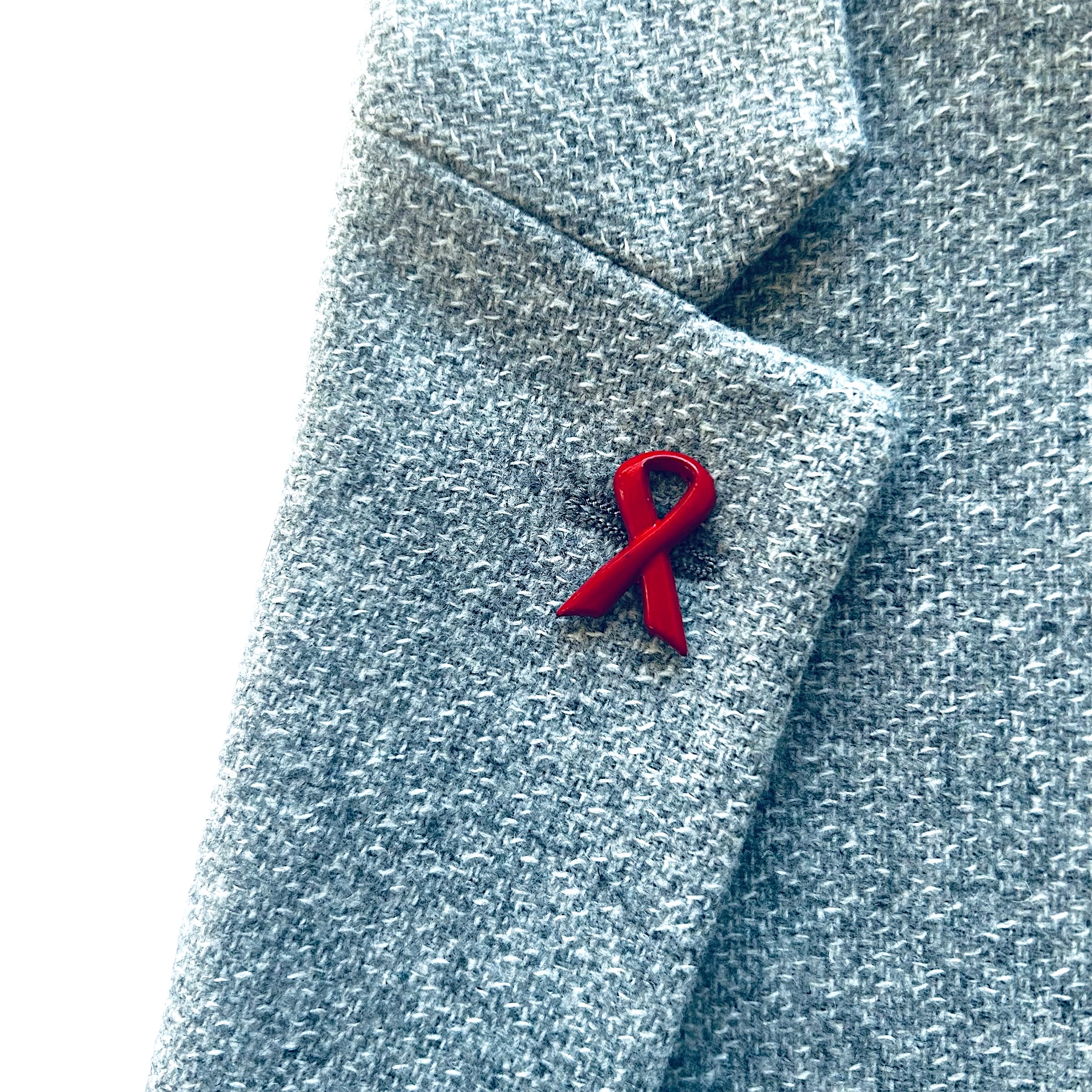 Brož červená Stuha