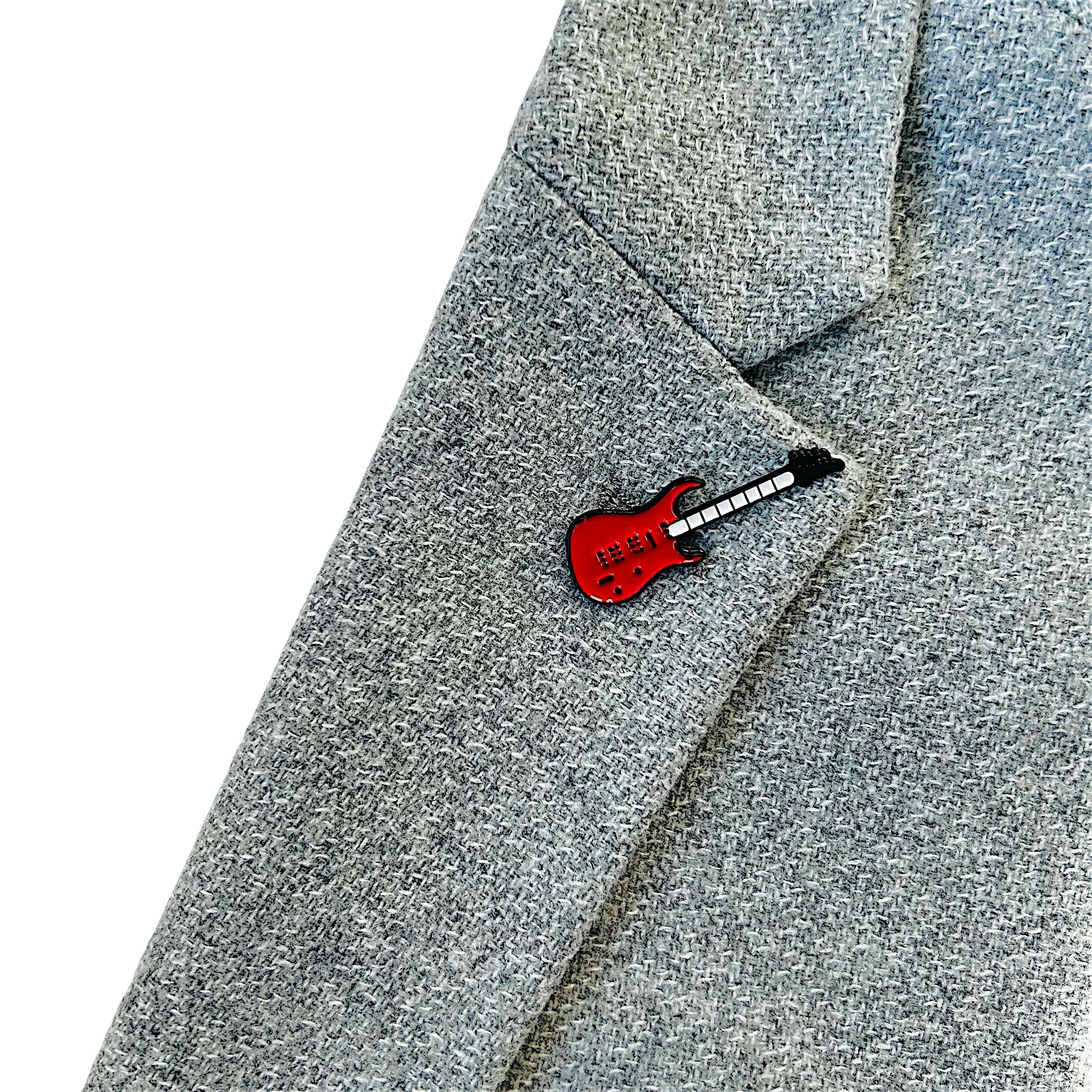 Brož Elektronická kytara červená I. 