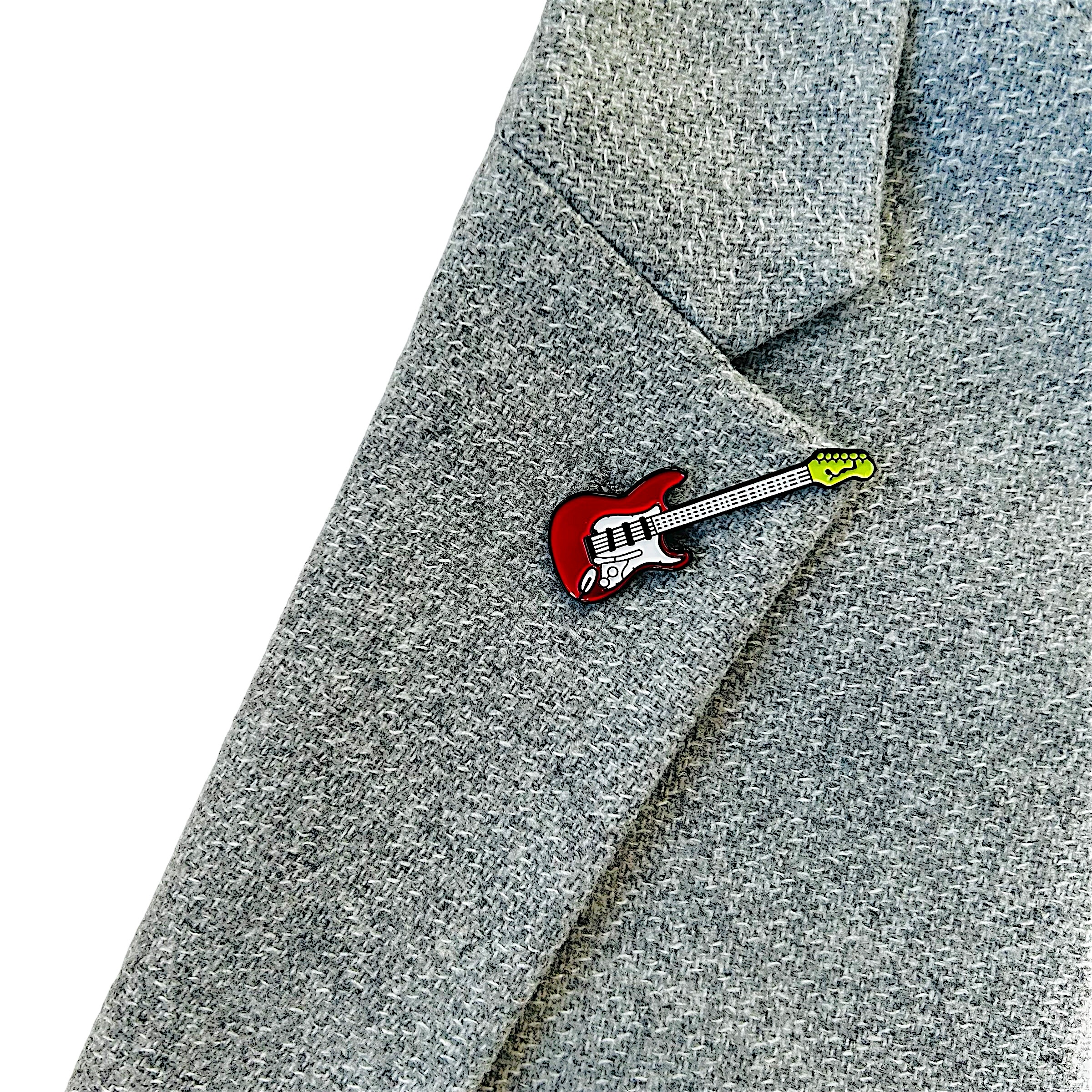 Brož Elektronická kytara červená II. 