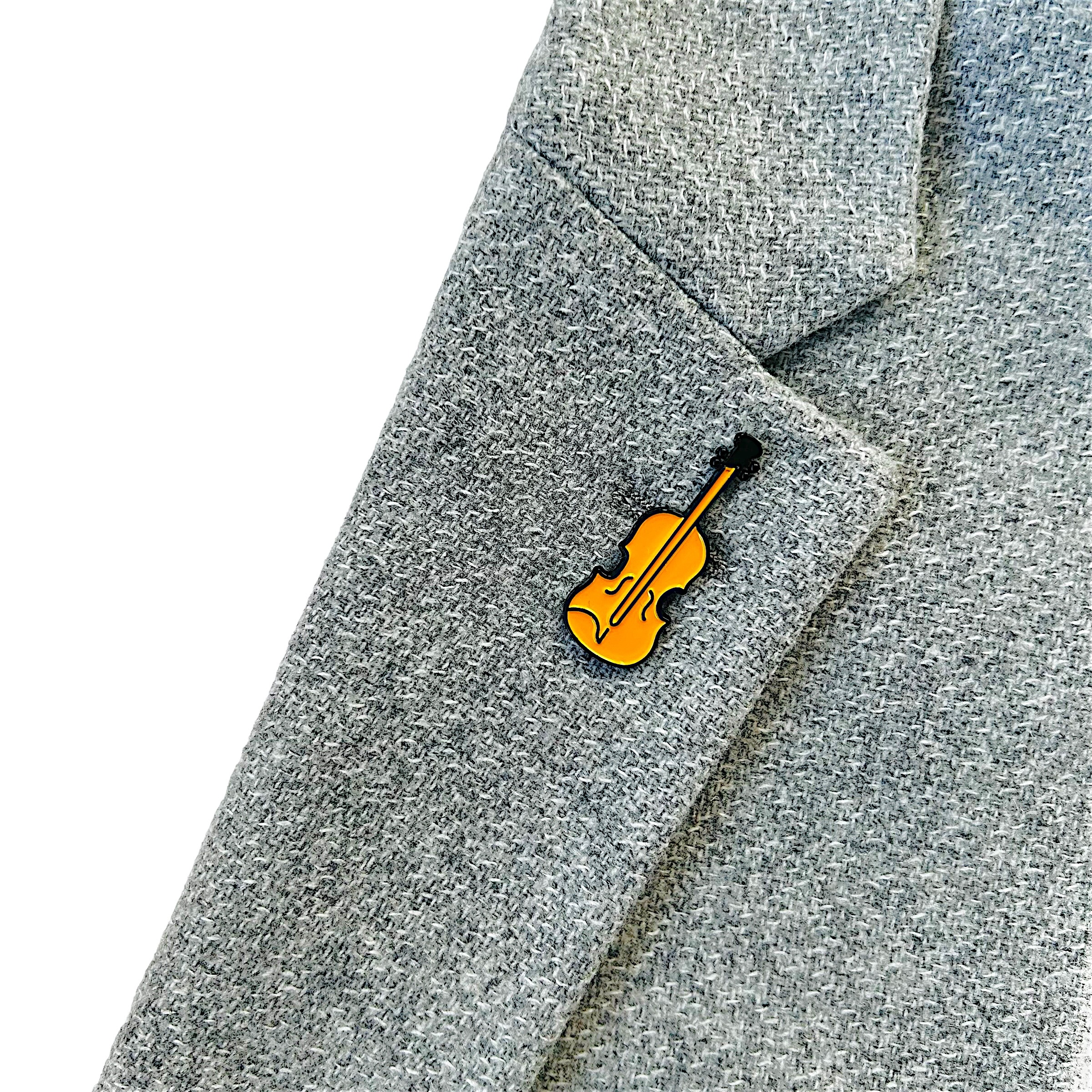 Brož Housle oranžové 