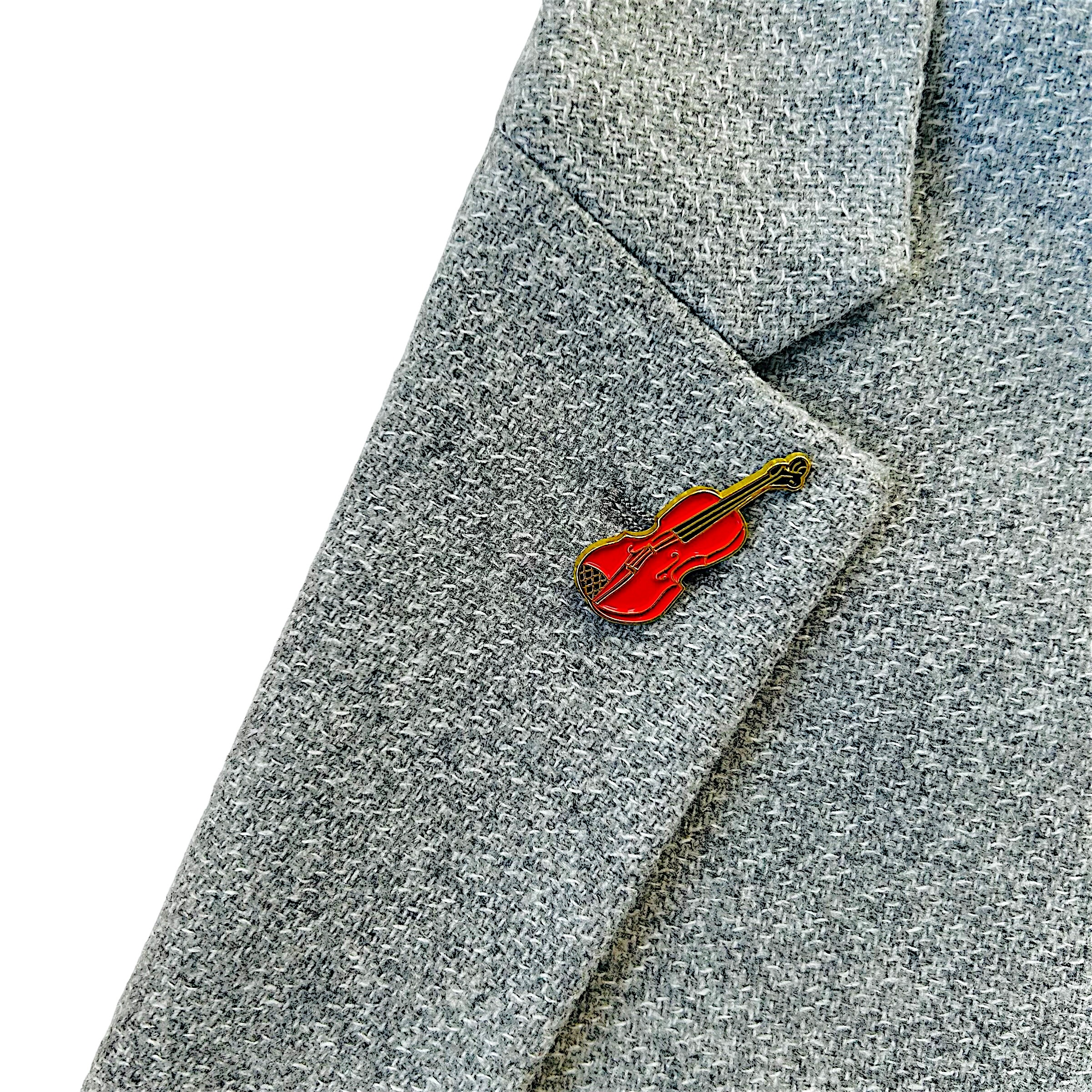 Brož Housle červené 