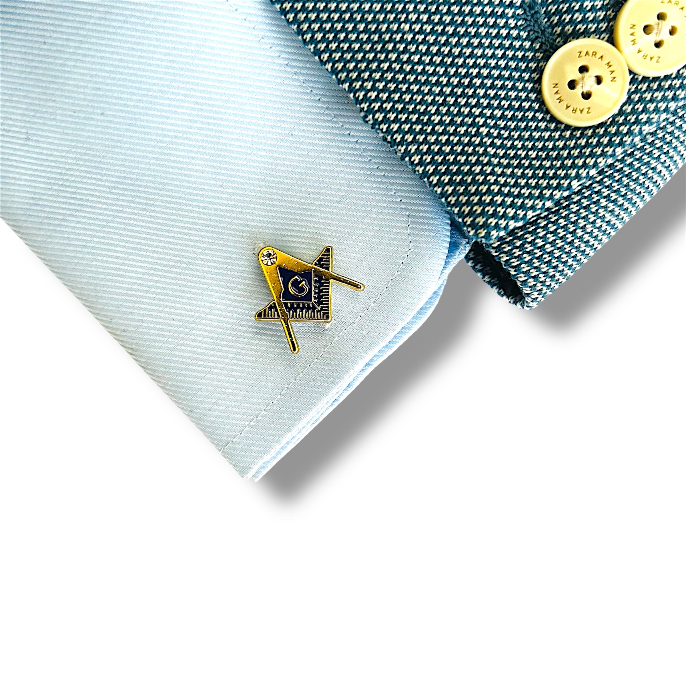 Manžetové knoflíčky znak Svobodní zednáři