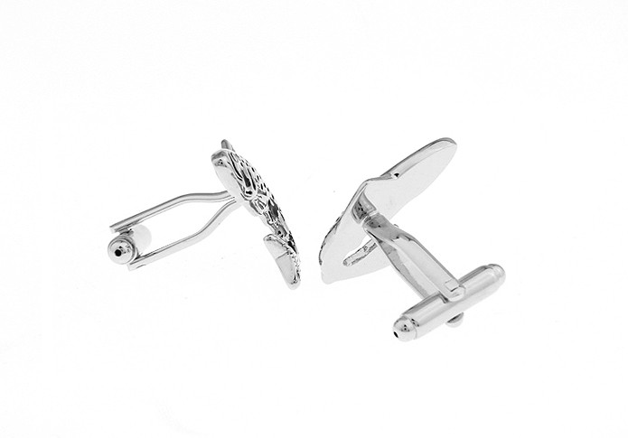 Manžetové knoflíčky Ryby - černostříbrné