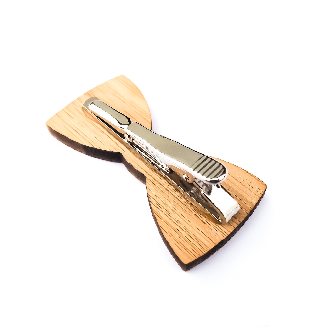 Dřevěná spona na kravatu Pánský motýlek