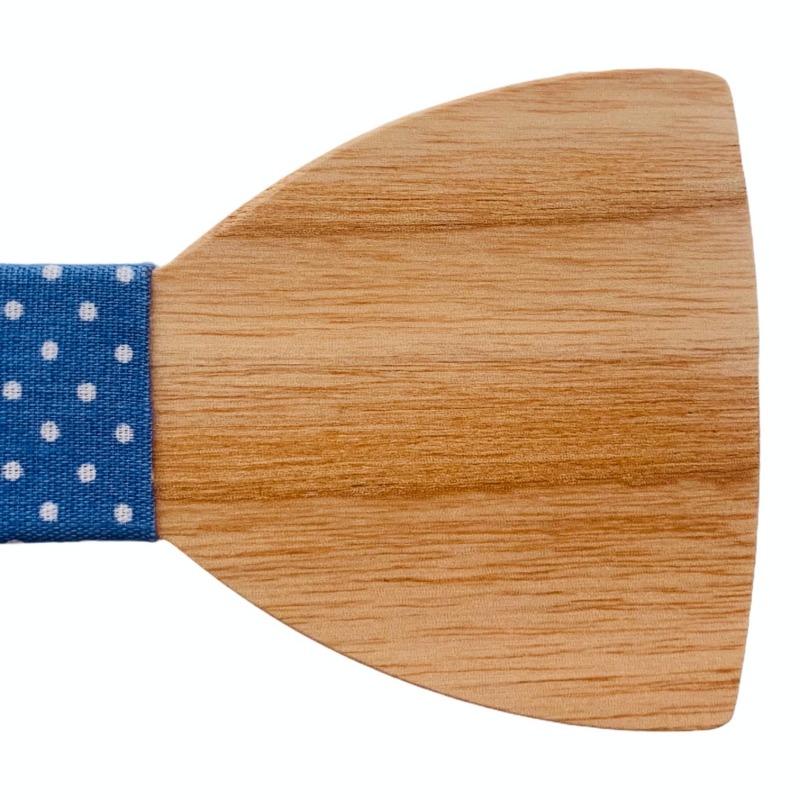 Dřevěný pánský motýlek Classic Puntíčky 