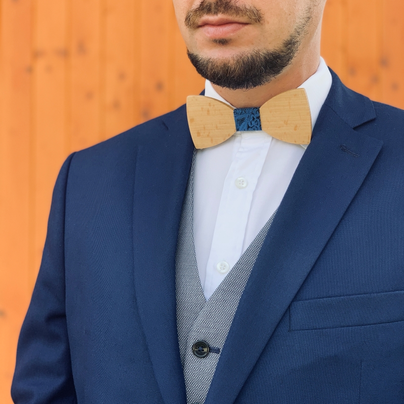 Dřevěný pánský motýlek Classic Vintage