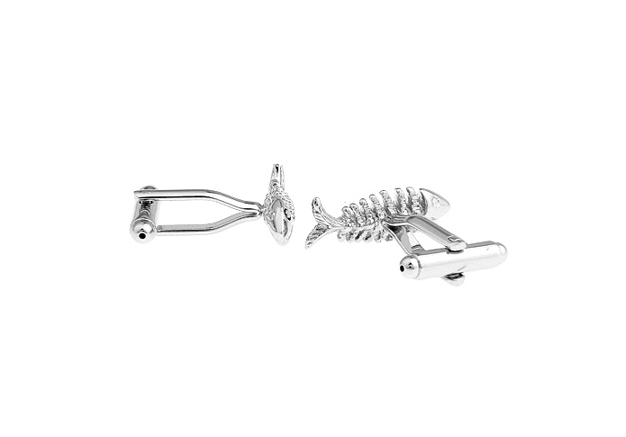 Manžetové knoflíčky Rybička - stříbrná 