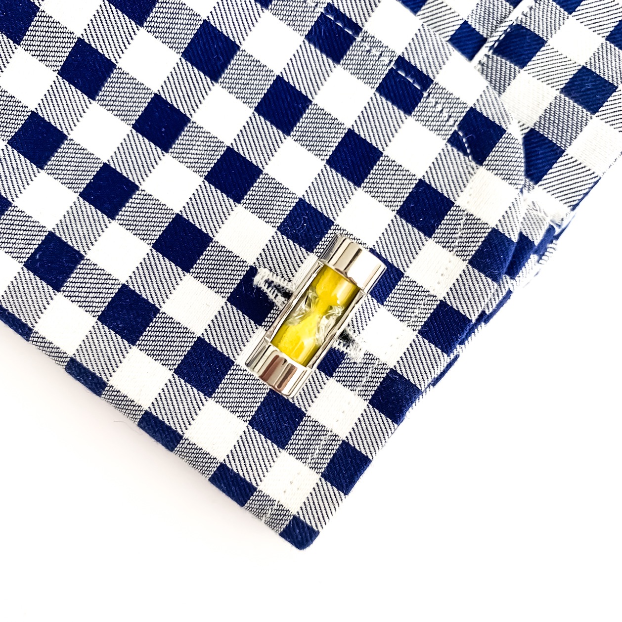 Manžetové knoflíčky Přesýpací hodiny žluté