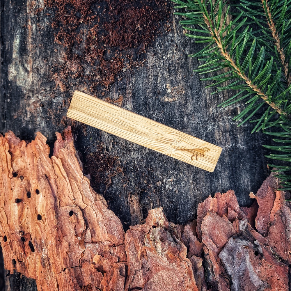 Dřevěná spona na kravatu Dinosaurus Rex